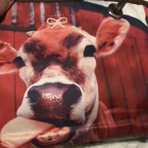 TODAY ONLY: Authentic Anya Hindmarch Small Shoulder Bag with Cow Print - Picture 6 of 10